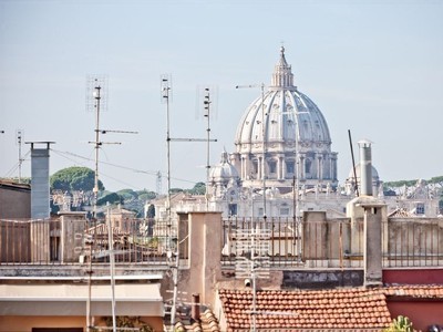 Penthouse Church Santa Maria Pace, St. Peter view